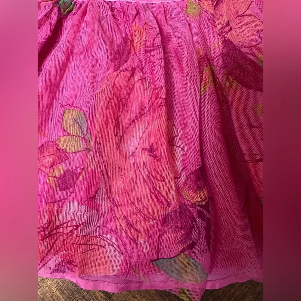 Gap Kids Girls S 6/7 Pink Floral‎ Skirt